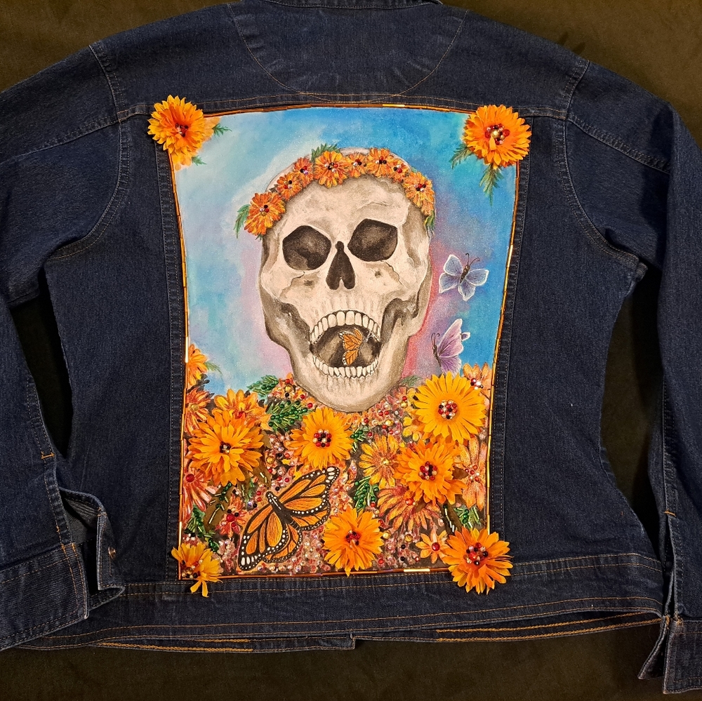 SOLD! Gorgeous OOAK Handpainted Jacket